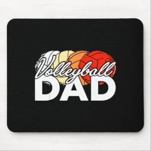 Volleyball dad daddy cool father's day men retro mouse mat