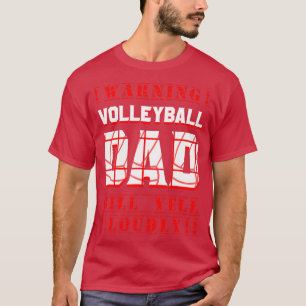 Volleyball Dad Fan Player Daddy Team Sport Fathers T-Shirt