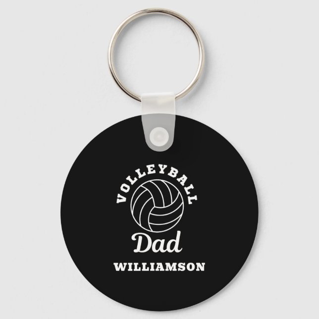 Volleyball Dad Fathers day gift for dad Key Ring (Front)