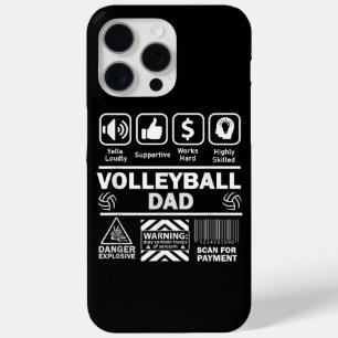 Volleyball Dad Funny Contents of Sports Father iPhone 15 Pro Max Case