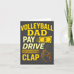 Volleyball Dad - Funny Proud Father Player  Card