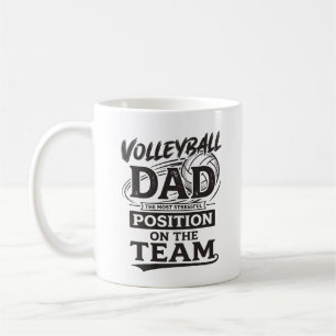 Volleyball Dad Funny Vintage Team Position Shirt_1 Coffee Mug