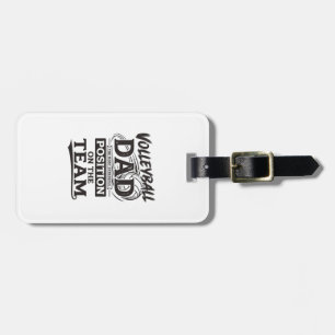Volleyball Dad Funny Vintage Team Position Shirt_1 Luggage Tag
