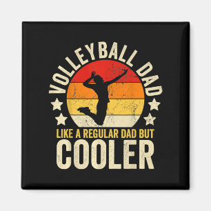 Volleyball Dad Like A Regular Dad But Cooler Fathe Magnet