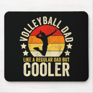 Volleyball Dad Like A Regular Dad But Cooler Fathe Mouse Mat