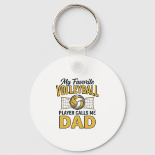 Volleyball Dad My Favourite Player Calls Me Dad De Key Ring