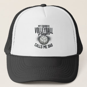 Volleyball Dad My Favourite Player Calls Me Dad De Trucker Hat