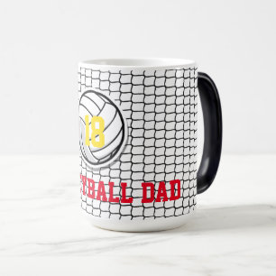 VOLLEYBALL DAD Net Player NUMBER Ball Sports Fun Magic Mug