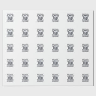Volleyball Dad Scan for Payment Funny Shirt Design Wrapping Paper