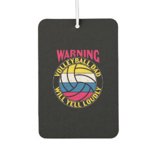 Volleyball Dad Will Yell Loudly Car Air Freshener