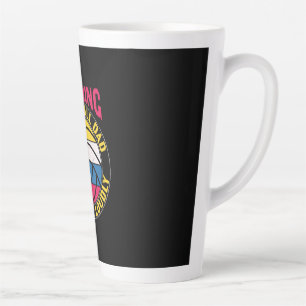 Volleyball Dad Will Yell Loudly Latte Mug