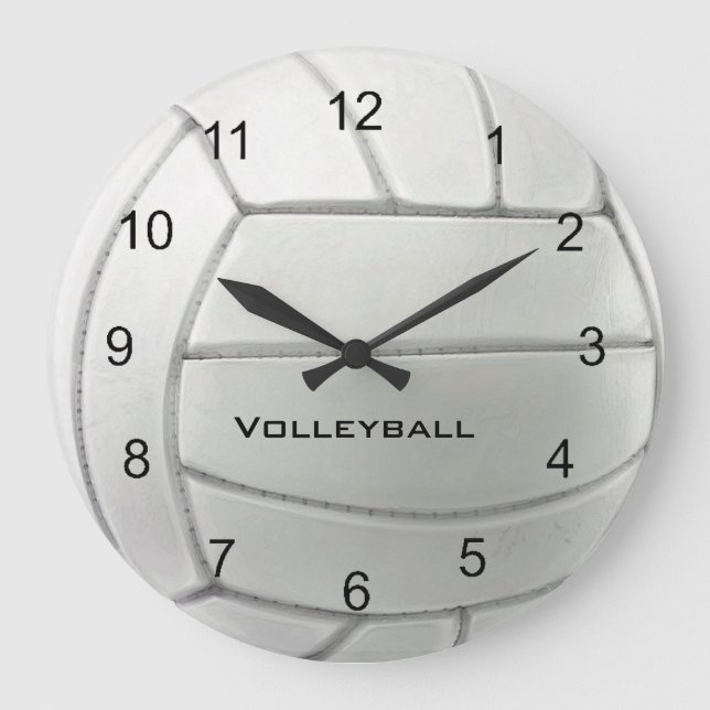 Volleyball Design Wall Clock (Front)