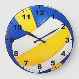 "Volleyball" design wall clocks