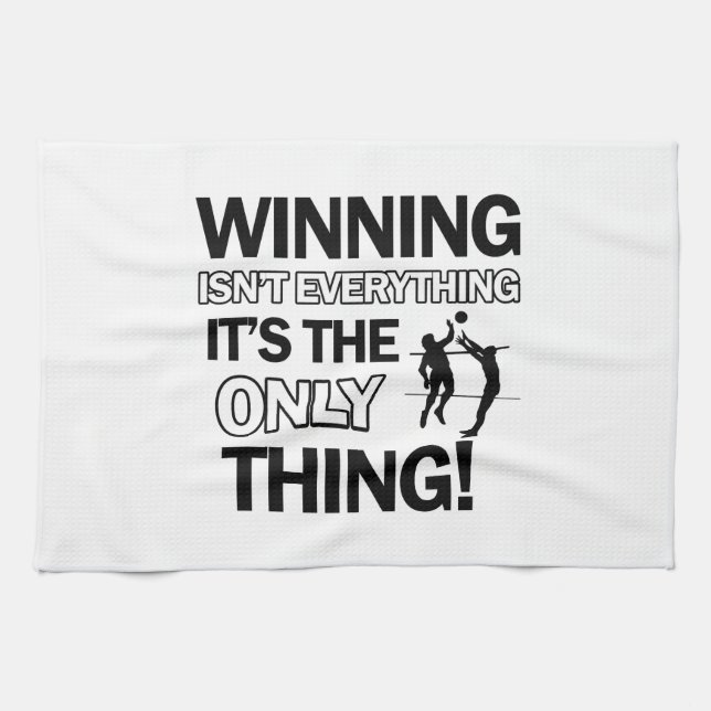 volleyball Designs Tea Towel (Horizontal)