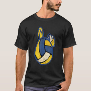 Volleyball Easter Egg Rabbit Ears Bunny Funny Spor T-Shirt