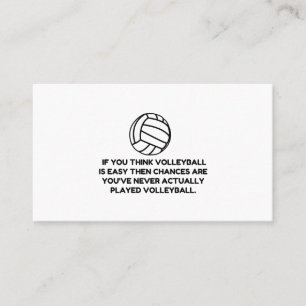 VOLLEYBALL EASY BUSINESS CARD