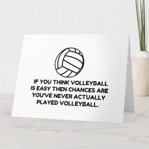 VOLLEYBALL EASY THANK YOU CARD