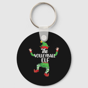 Volleyball Elf Family Matching Christmas Pyjamas P Key Ring