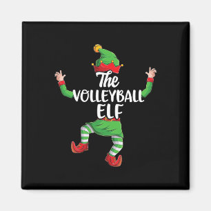Volleyball Elf Family Matching Christmas Pyjamas P Magnet