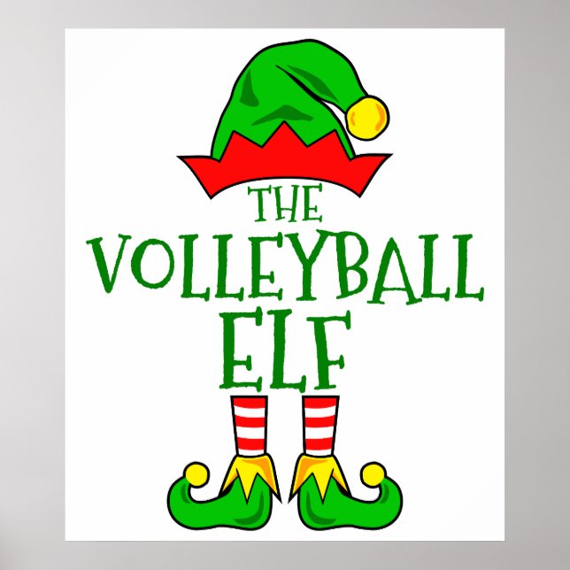 Volleyball Elf Poster (Front)