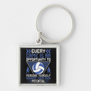 Volleyball -Every Game Is An Opportunity Key Ring