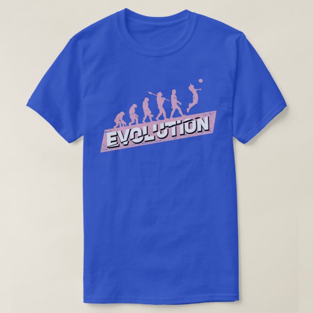 Volleyball Evolution Girl Gift  T-Shirt (Design Front)