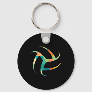 Volleyball Faded Colour T Team Player Mum Funny Gi Key Ring