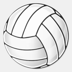Volleyball Fan Classic Round Sticker