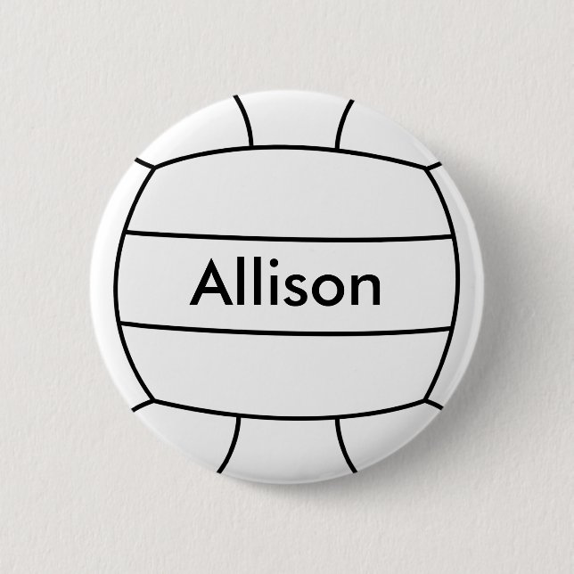 Volleyball Flair Button (Front)
