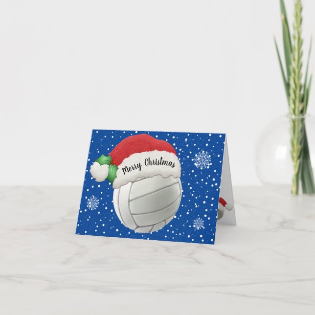 Volleyball Folded Greeting Card (Front)