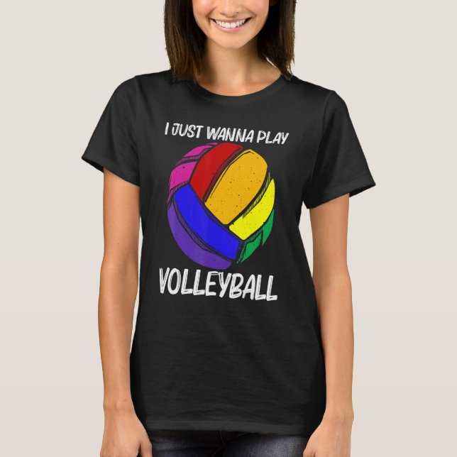 Volleyball For Men Women Volleyball Sport Player T-Shirt (Front)