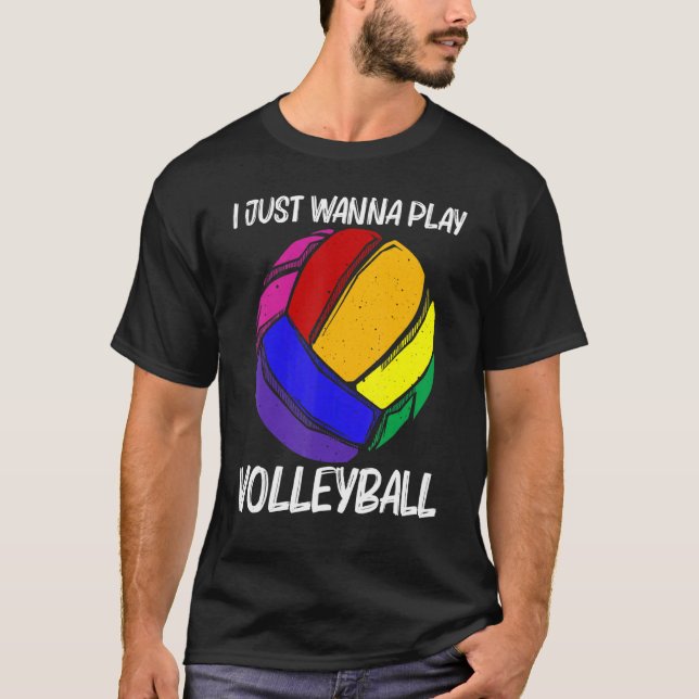 Volleyball For Men Women Volleyball Sport Player T-Shirt (Front)