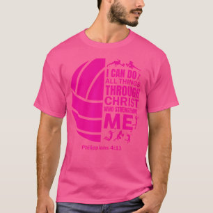 Volleyball For n Girls Funny Christian Christ T-Shirt