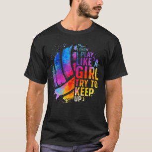 Volleyball For Teen Girls Women College Volleyball T-Shirt