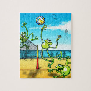 Volleyball Frog Jigsaw Puzzle