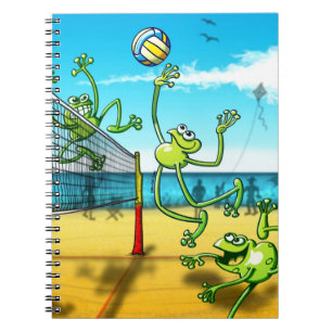Volleyball Frog Notebook