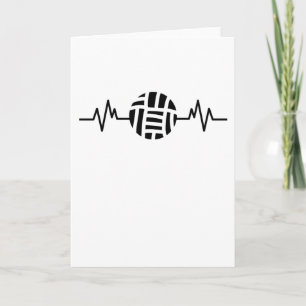Volleyball Funny Beach Volleyball Heart Sport Gift Card