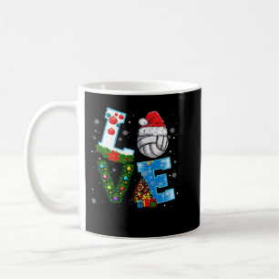 Volleyball Funny Christmas Volleyball Players Love Coffee Mug