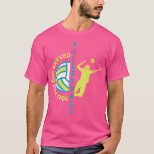 Volleyball Funny Saying Distressed Birthday T-Shirt