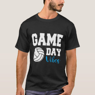 Volleyball Game Day Vibes Volleyball Mum Dad Kids T-Shirt