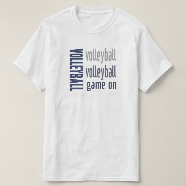 Volleyball Game On Tee (Design Front)