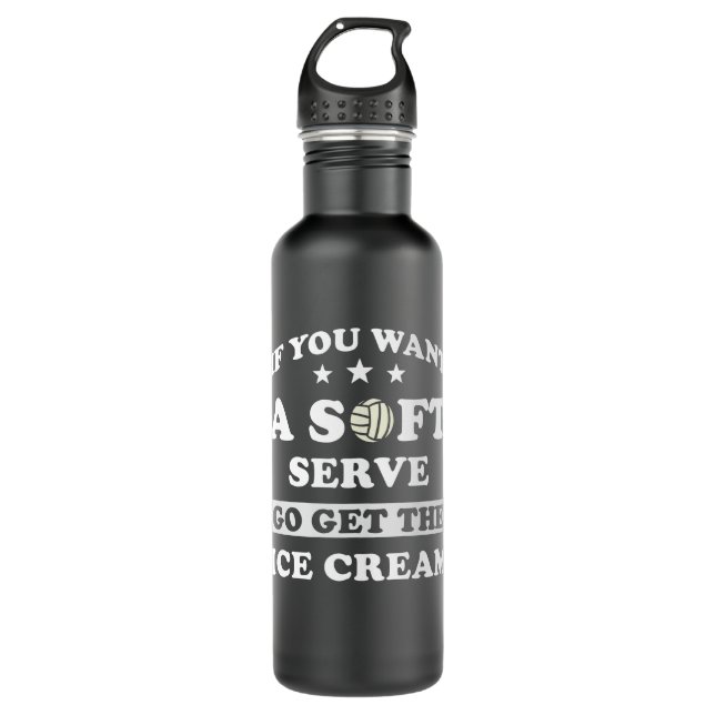 Volleyball Gift funny 710 Ml Water Bottle (Front)