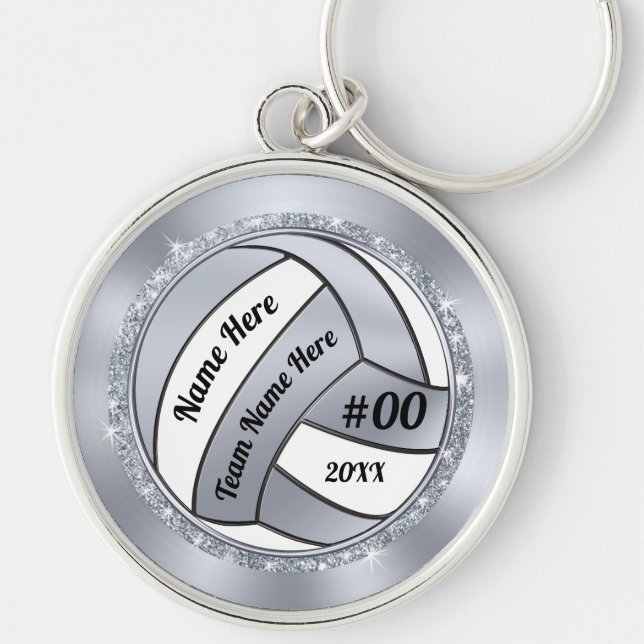 Volleyball Gift ideas for Senior Night, Volleyball Key Ring (Front)