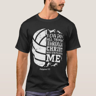 Volleyball Gifts Teen Girls Women Men Boy Christia T-Shirt