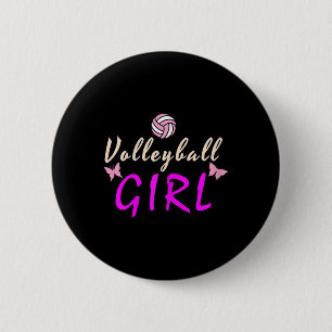 Volleyball Girl 6 Cm Round Badge