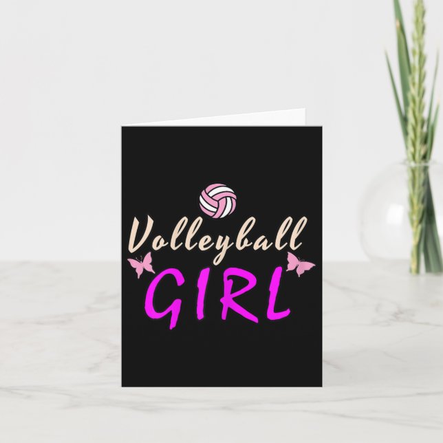 Volleyball Girl  Card (Front)