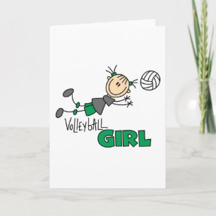 Volleyball Girl Card