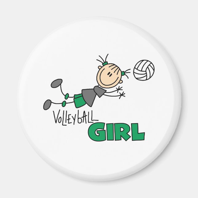 Volleyball Girl Magnet (Front)