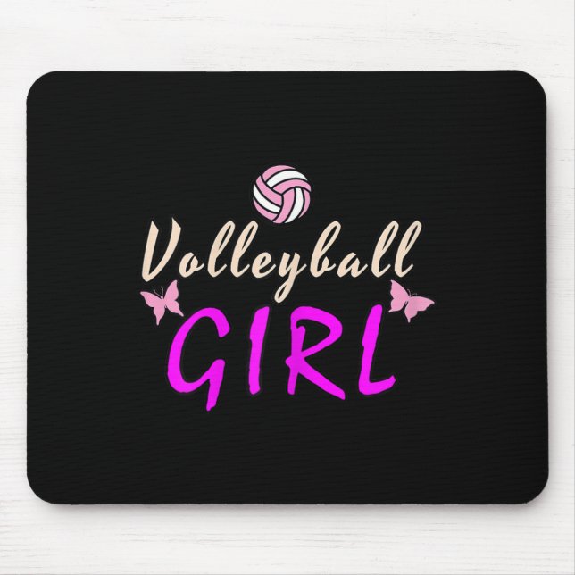 Volleyball Girl  Mouse Mat (Front)