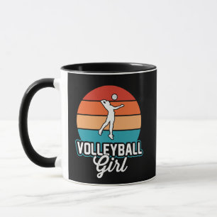 Volleyball Girl mug personalise with your name